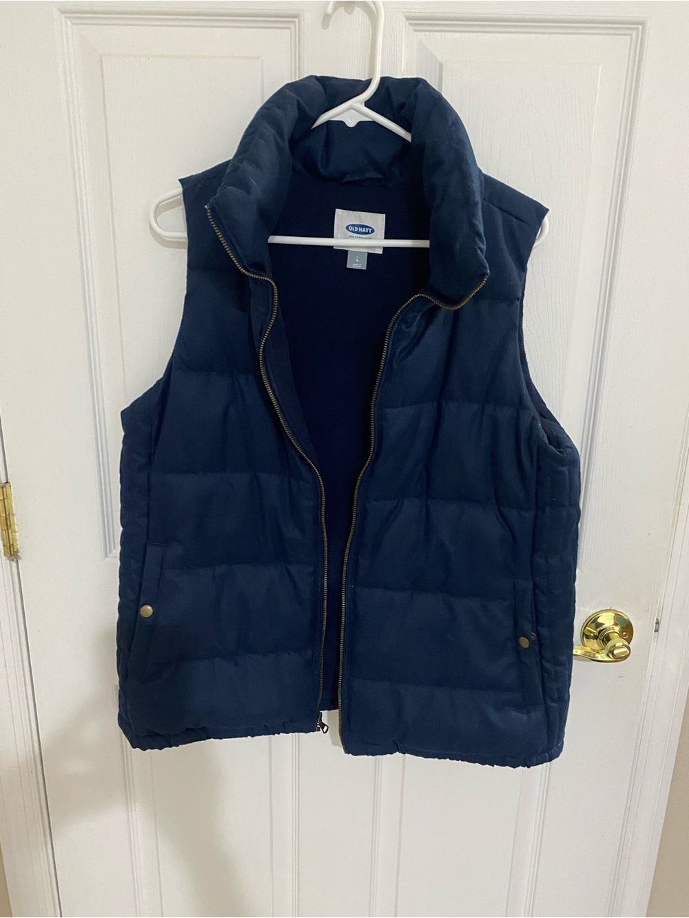 Old Navy Navy Quilted Puffer Vest for Women